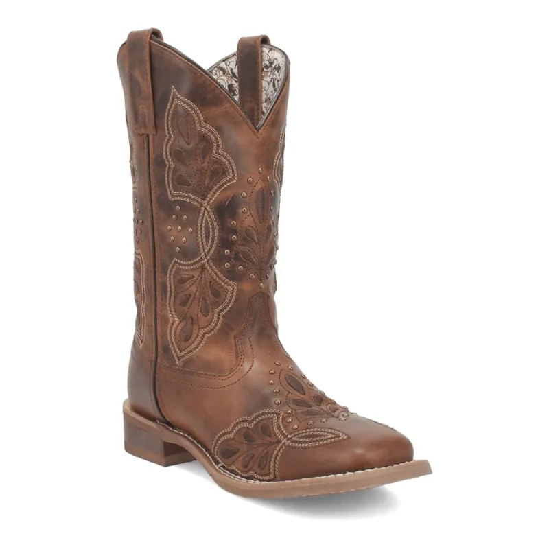Laredo Women's Dionne Broad Square Toe Leather Boots - Brown 5972 sold by Alberto Nardoni