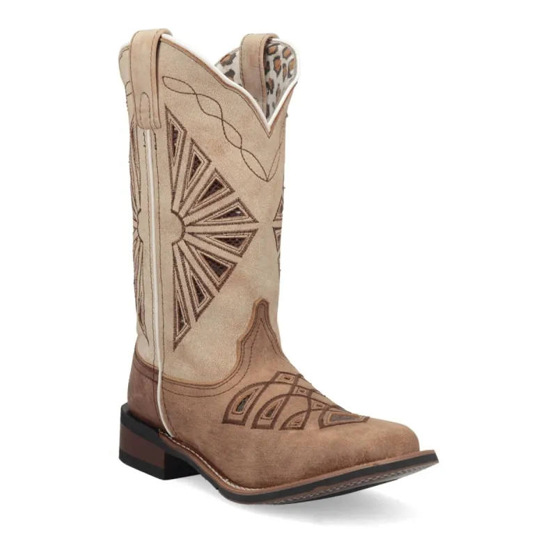 Laredo Women's Kite Days Broad Square Toe Leather Boots - Brown / Bone 5821 sold by Alberto Nardoni