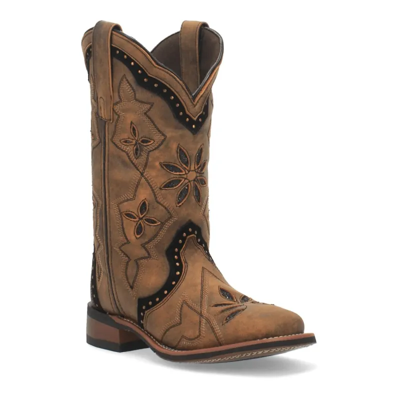 Laredo Women's Bouquet Broad Square Toe Leather Boots - Honey 5844 sold by Alberto Nardoni