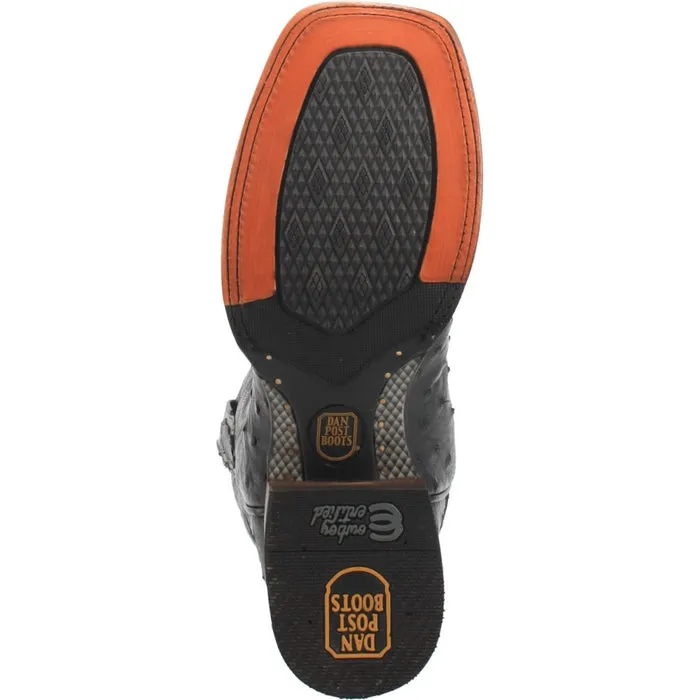 Dan Post Men's Alamosa Full Quill Ostrich Square Toe Boots - Tan sold by Alberto Nardoni product image thumbnail 5