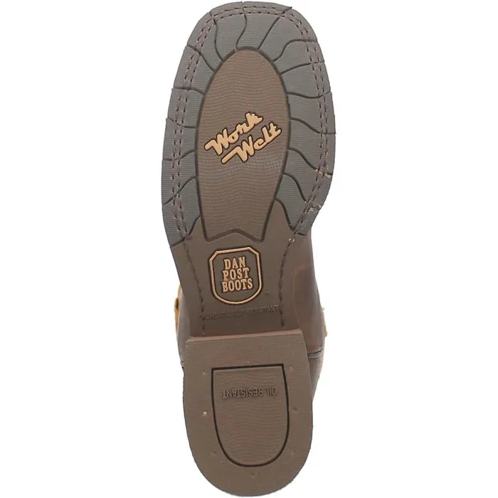 Dan Post Men's Leather Square Toe Boots - Tan sold by Alberto Nardoni product image thumbnail 4