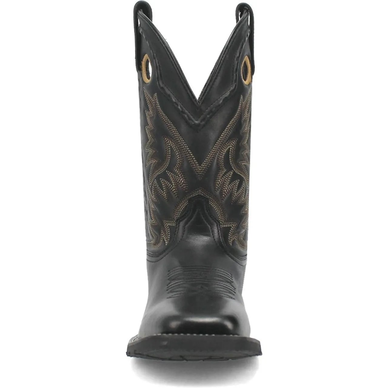 Laredo Kane Black Leather Broad Square Toe Boots for Men sold by Alberto Nardoni product image thumbnail 3