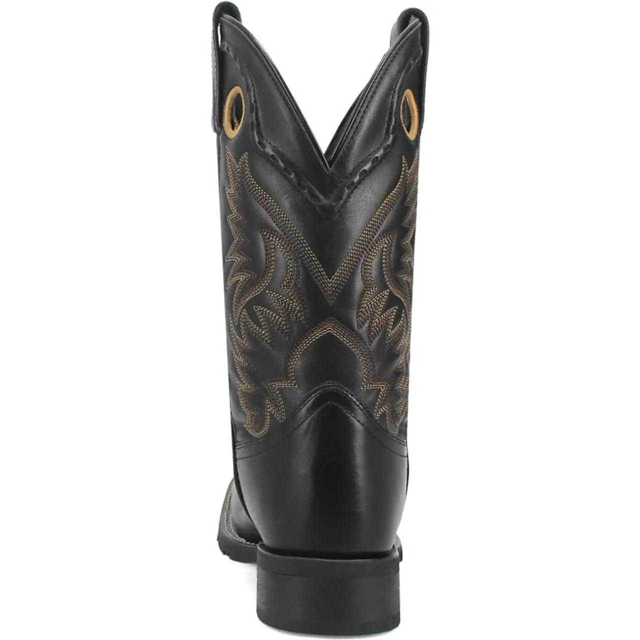 Laredo Kane Black Leather Broad Square Toe Boots for Men sold by Alberto Nardoni product image thumbnail 4