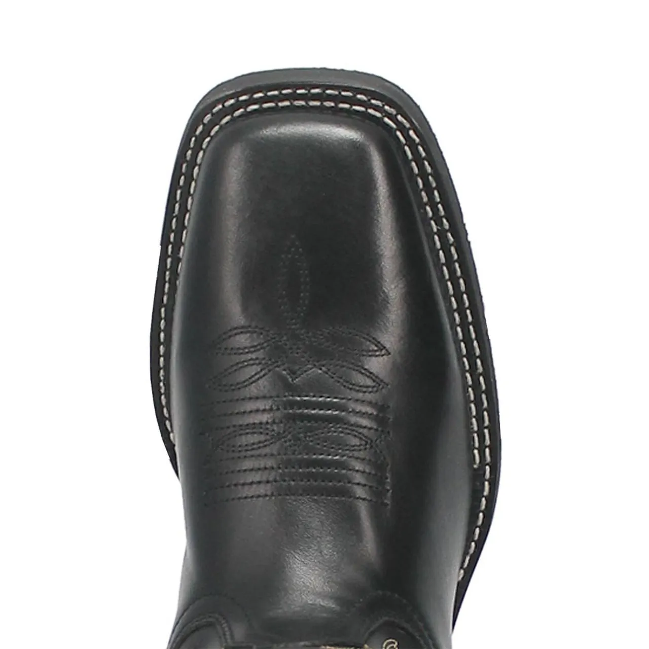 Laredo Kane Black Leather Broad Square Toe Boots for Men sold by Alberto Nardoni product image thumbnail 5