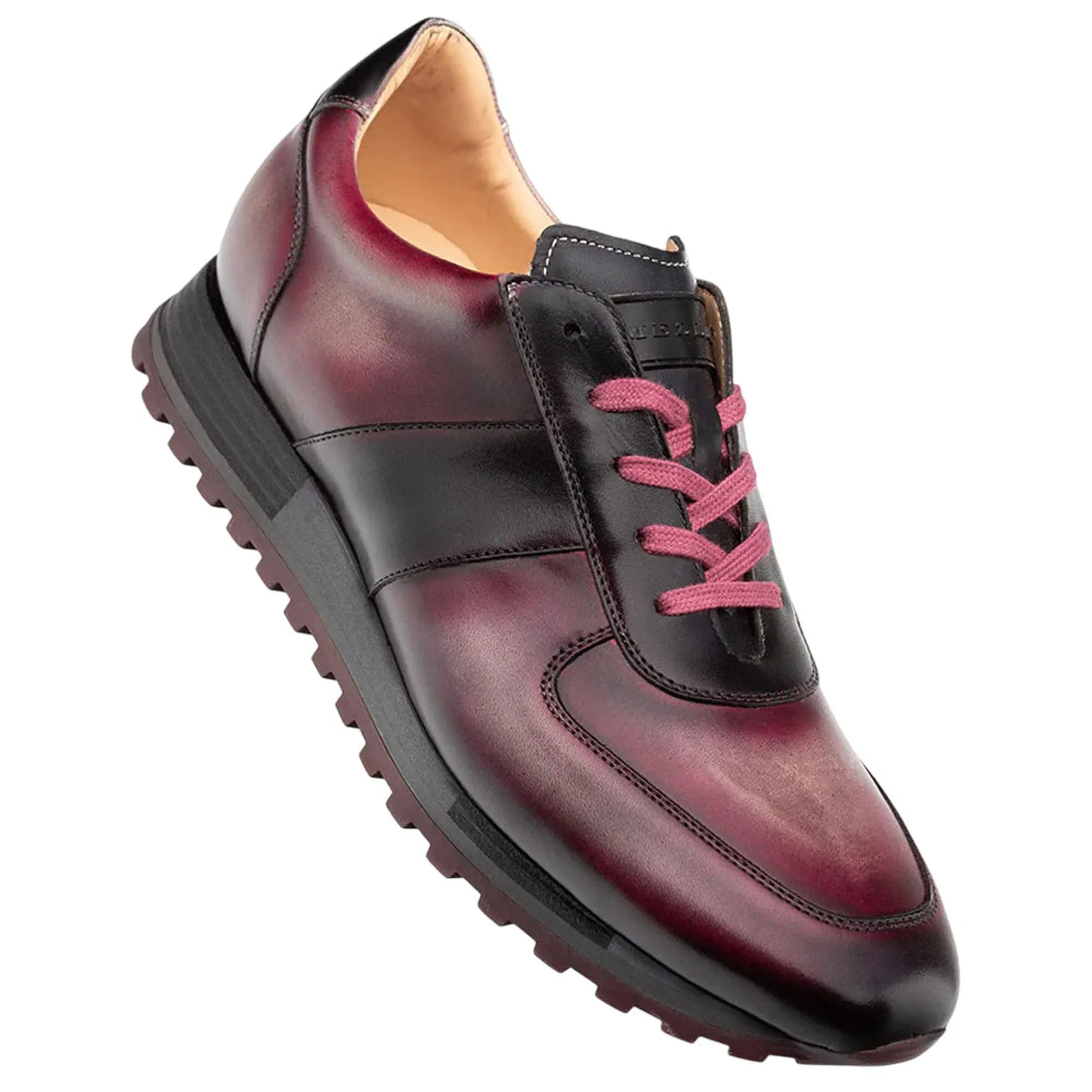Mezlan Men’s Latini Graphite Multi-Tone Sneakers – Genuine Calfskin Leather Trainers | Handmade in Spain sold by Alberto Nardoni product image thumbnail 5