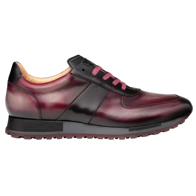 Mezlan Men’s Latini Graphite Multi-Tone Sneakers – Genuine Calfskin Leather Trainers | Handmade in Spain made by Alberto Nardoni