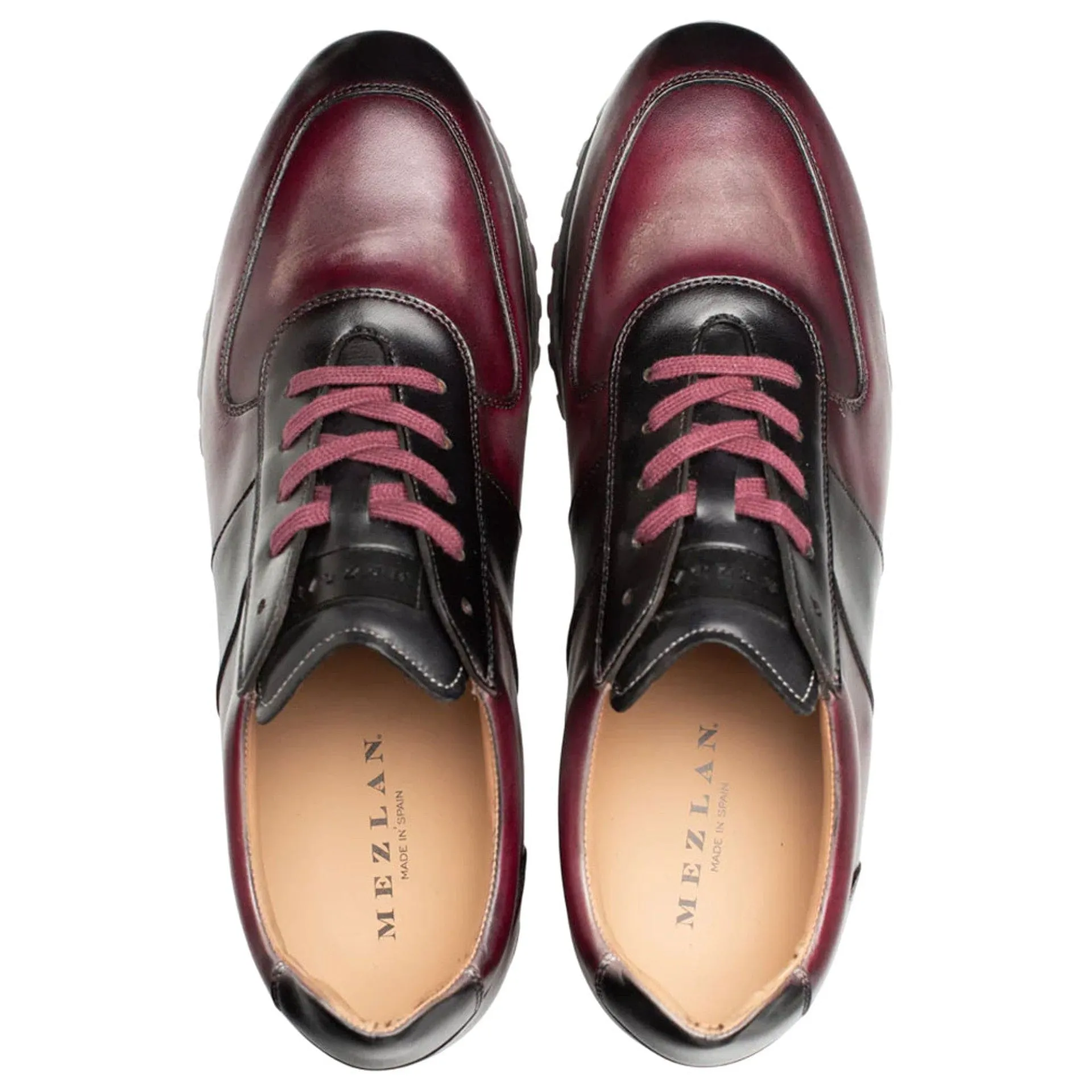 Mezlan Men’s Latini Graphite Multi-Tone Sneakers – Genuine Calfskin Leather Trainers | Handmade in Spain sold by Alberto Nardoni product image thumbnail 3