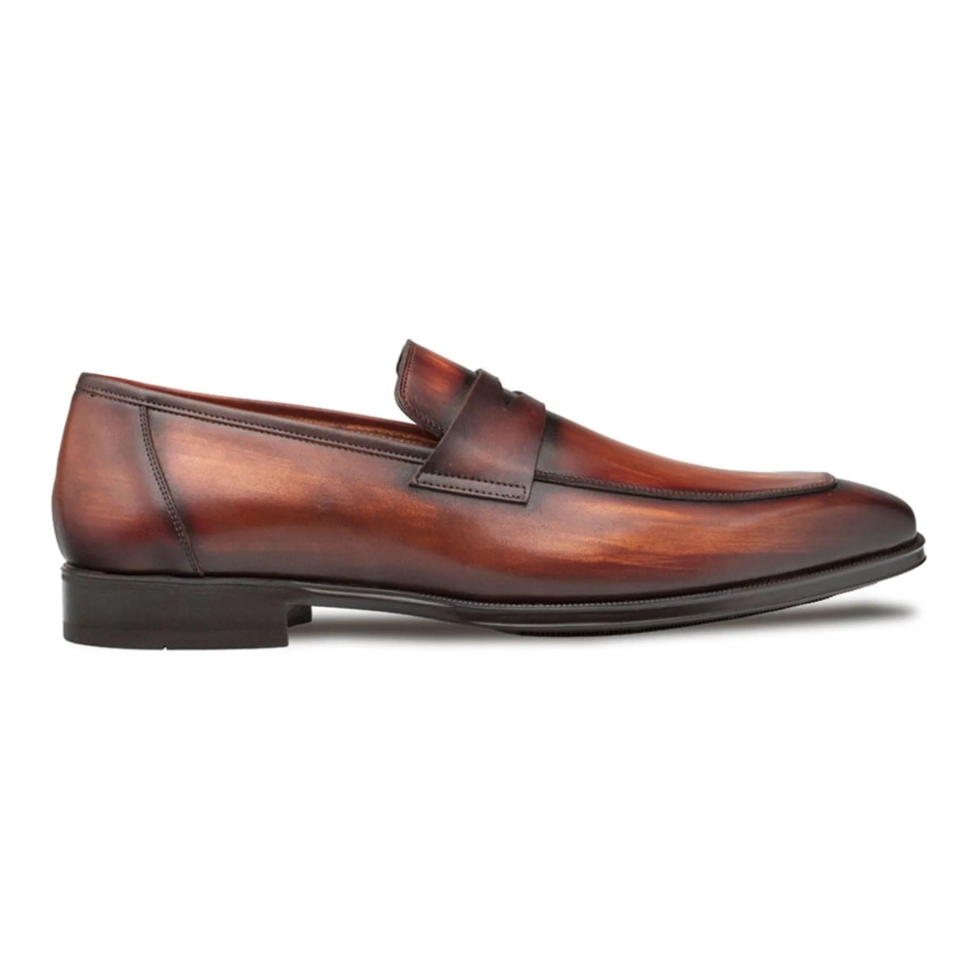 Men’s Mezlan Avenue Cognac Penny Loafer – Rust-Toned Leather with Rubber Sole, Made in Spain sold by Alberto Nardoni product image thumbnail 5
