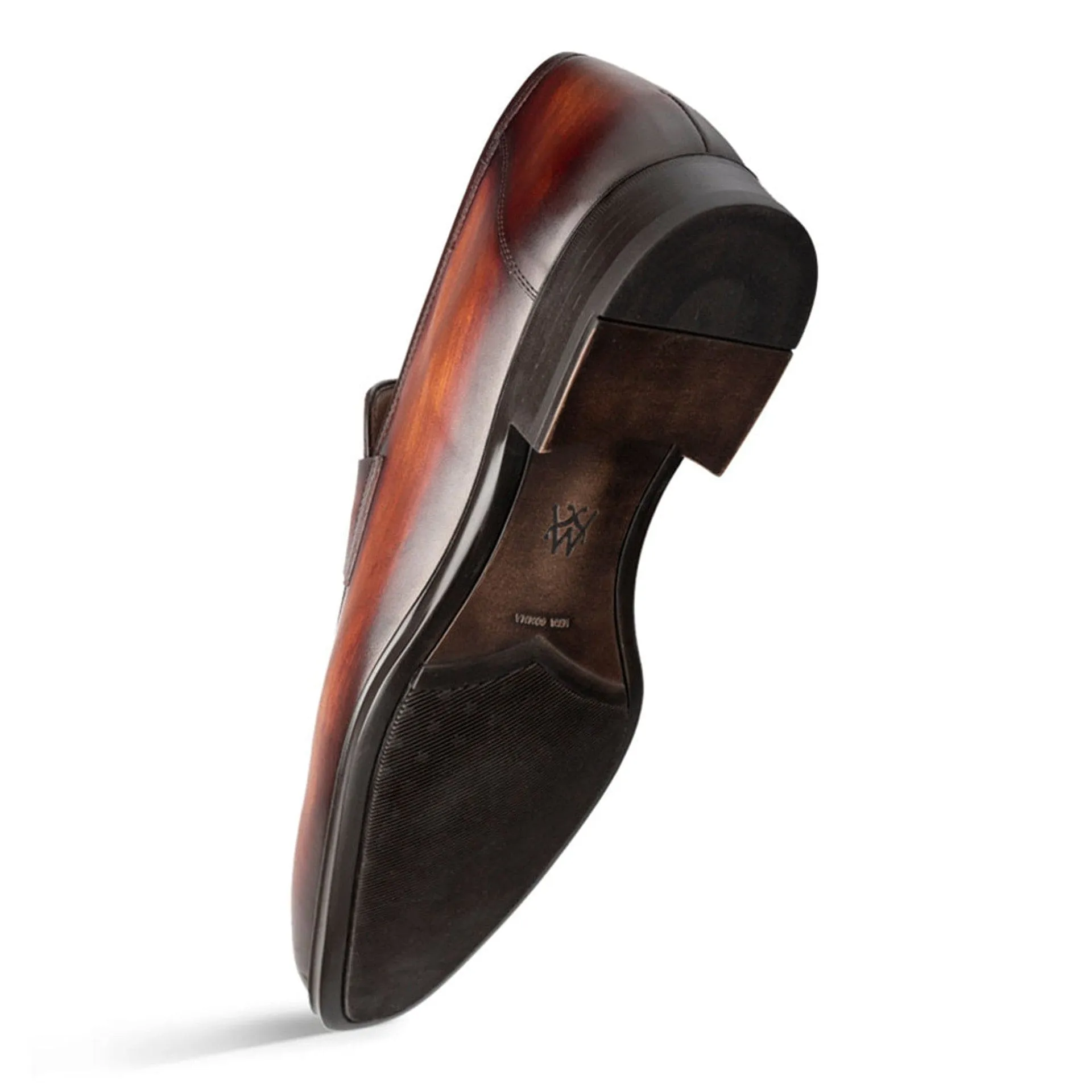 Men’s Mezlan Avenue Cognac Penny Loafer – Rust-Toned Leather with Rubber Sole, Made in Spain sold by Alberto Nardoni product image thumbnail 2