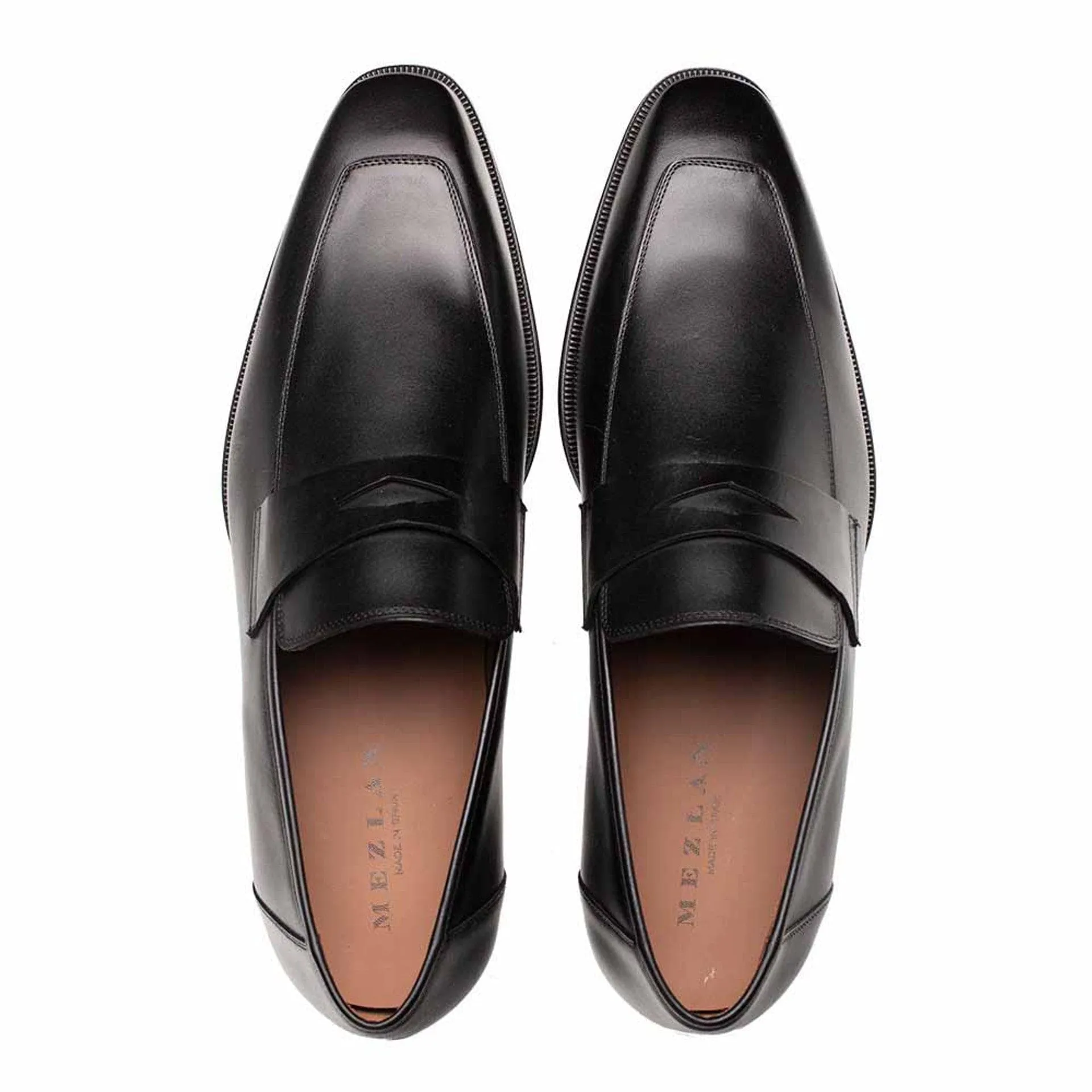 Men’s Mezlan Avenue Black Penny Loafer – Rubber Sole Leather Slip-On, Made in Spain sold by Alberto Nardoni product image thumbnail 2