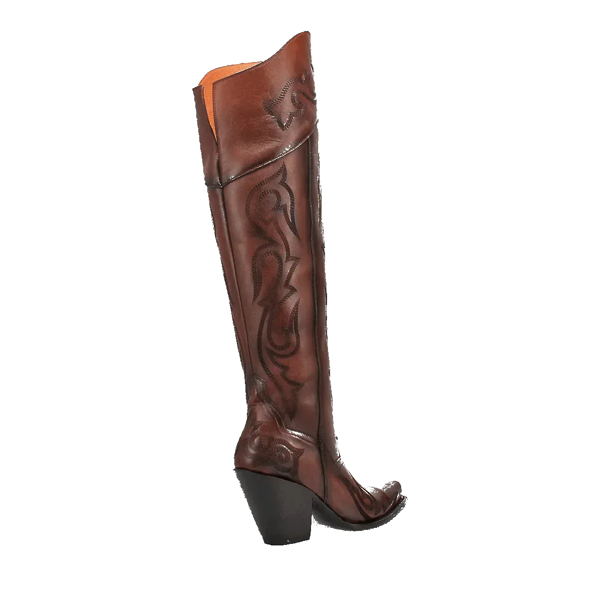 Dan Post Women's Seductress Snip Toe Leather Tall Boots - Chestnut sold by Alberto Nardoni product image thumbnail 4