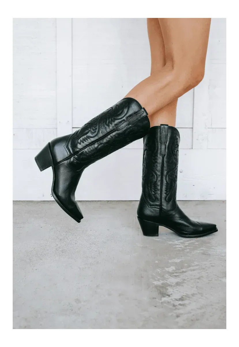 Dan Post Women's Maria Snip Toe Leather Boots - Black sold by Alberto Nardoni product image thumbnail 2