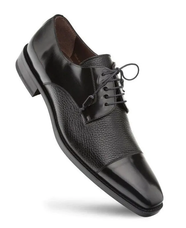 Mezlan Luxury Dress Shoes Black Designer Cap Toe Soka sold by Alberto Nardoni