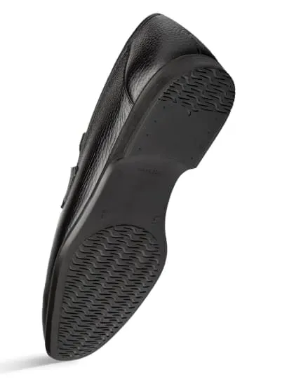 Men's Black Deerskin Penny Loafers by Mezlan – Ultra-Soft Luxury Slip-Ons, Made in Spain sold by Alberto Nardoni product image thumbnail 4