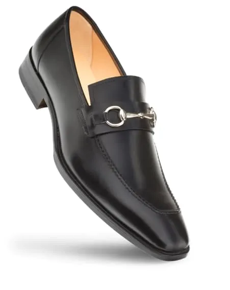 Men's Black Ornament Loafers by Mezlan – Hand-Finished Calfskin Slip-Ons, Made in Spain sold by Alberto Nardoni