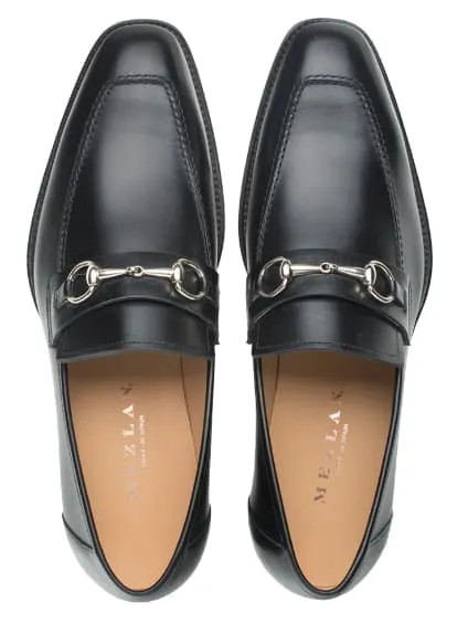 Men's Black Ornament Loafers by Mezlan – Hand-Finished Calfskin Slip-Ons, Made in Spain sold by Alberto Nardoni product image thumbnail 3