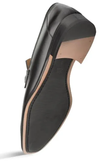 Men's Black Ornament Loafers by Mezlan – Hand-Finished Calfskin Slip-Ons, Made in Spain sold by Alberto Nardoni product image thumbnail 5