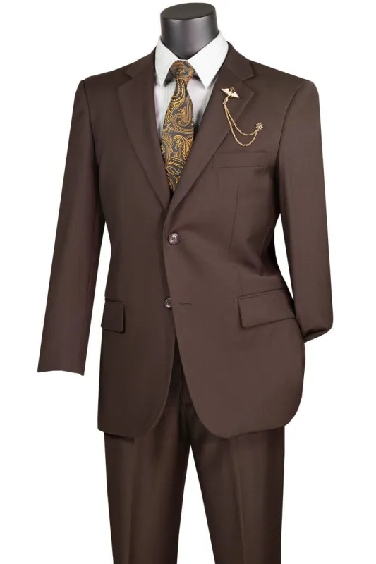 Brown Regular Fit Two Piece Suit sold by Alberto Nardoni