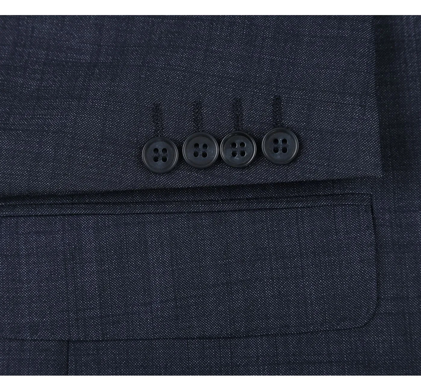 558-3 Men's Two Piece Classic Fit Wool Blend Suit sold by Alberto Nardoni product image thumbnail 5