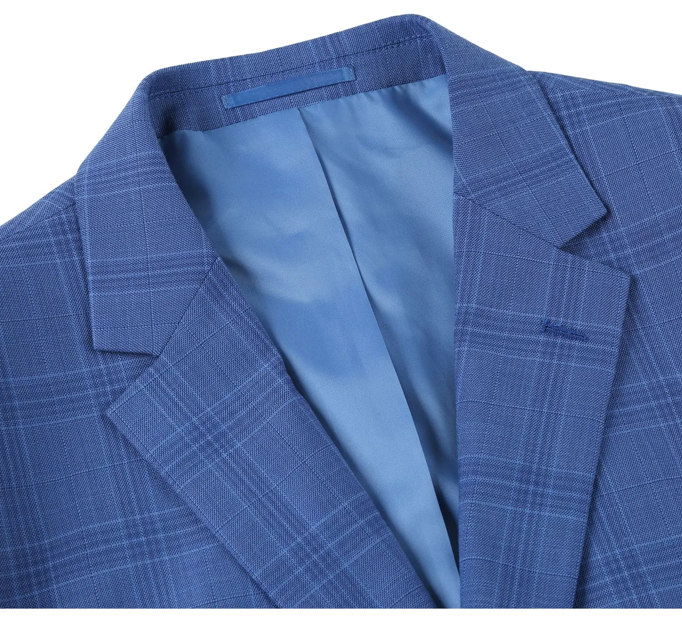 293-10 Men's 2-Piece Slim Fit Windowpane Check Dress Stretch Suit sold by Alberto Nardoni product image thumbnail 5