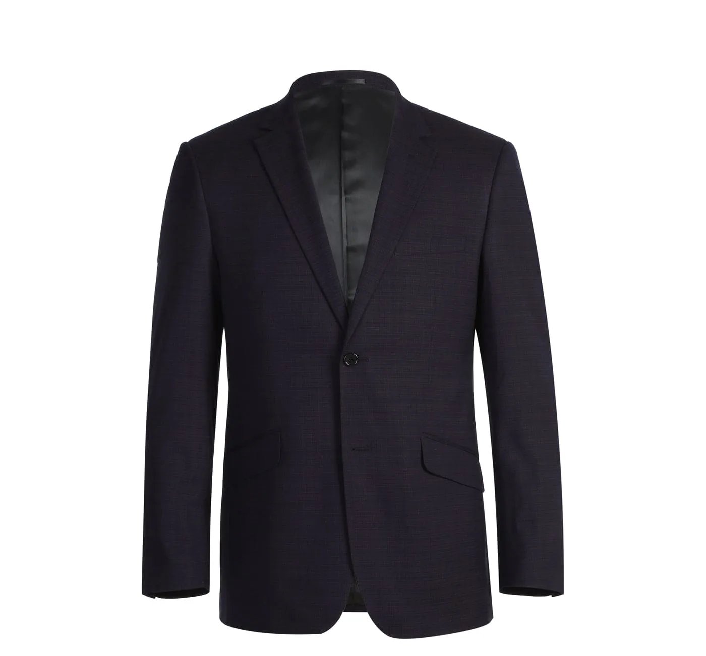 293-13 Men's Classic Fit Single Breasted Black Micro Check Notch Lapel Suits sold by Alberto Nardoni product image thumbnail 2