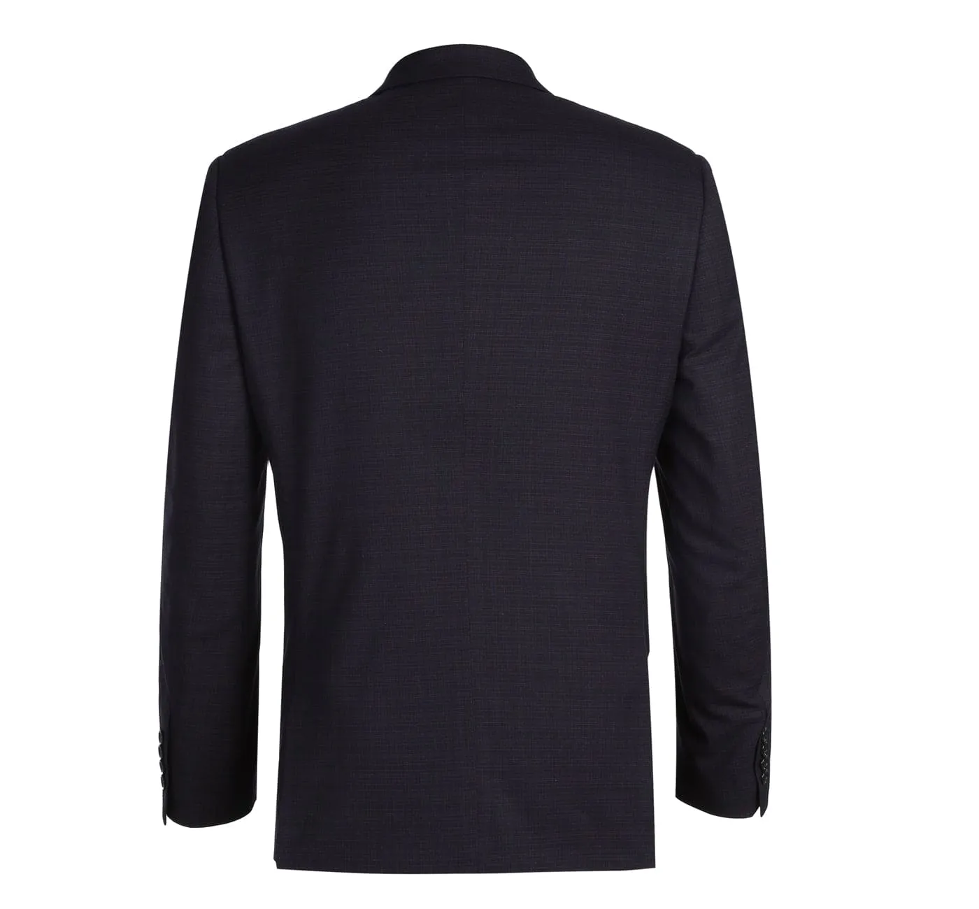 293-13 Men's Classic Fit Single Breasted Black Micro Check Notch Lapel Suits sold by Alberto Nardoni product image thumbnail 3