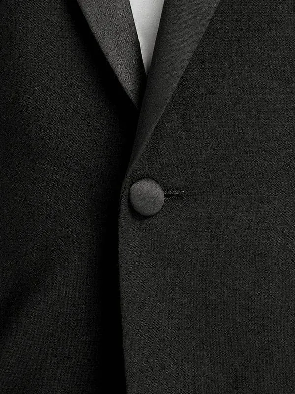 Mens Single Breasted Peak Lapel Tuxedo Jacket Black sold by Alberto Nardoni product image thumbnail 2
