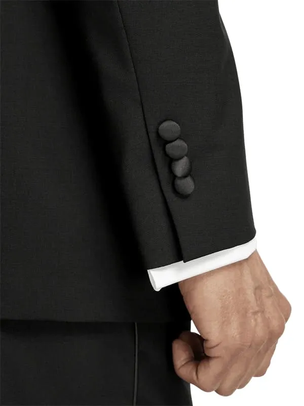 Mens Single Breasted Peak Lapel Tuxedo Jacket Black sold by Alberto Nardoni product image thumbnail 4