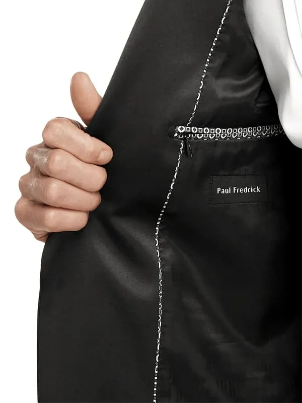 Mens Single Breasted Peak Lapel Tuxedo Jacket Black sold by Alberto Nardoni product image thumbnail 5