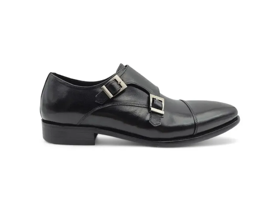 Classic Cap Toe Monk Strap Shoes for Men sold by Alberto Nardoni