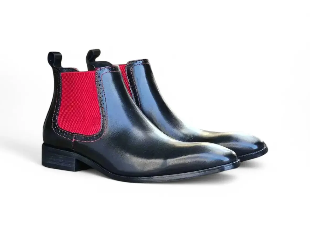 Men’s Hand-Burnished Leather Chelsea Boots sold by Alberto Nardoni product image thumbnail 4