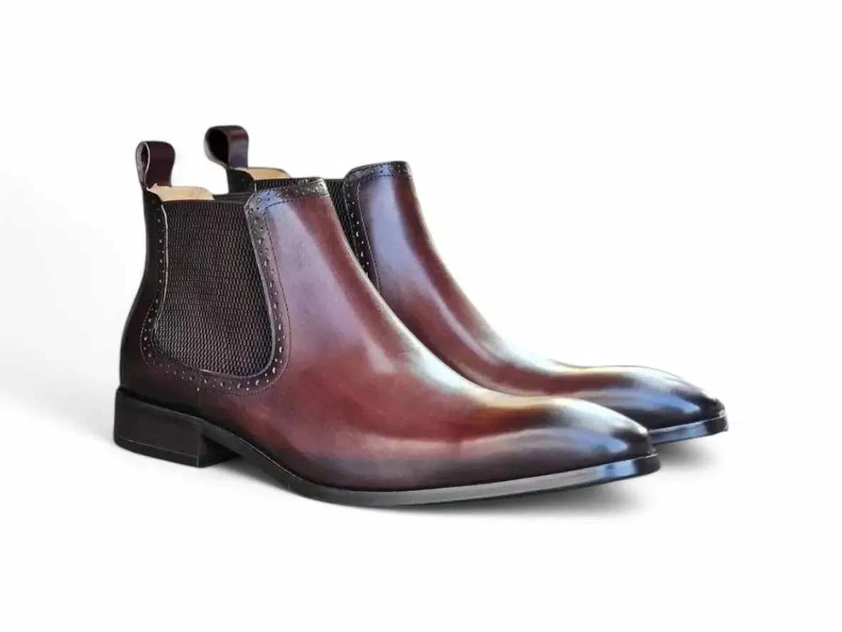 Men’s Hand-Burnished Leather Chelsea Boots sold by Alberto Nardoni product image thumbnail 2