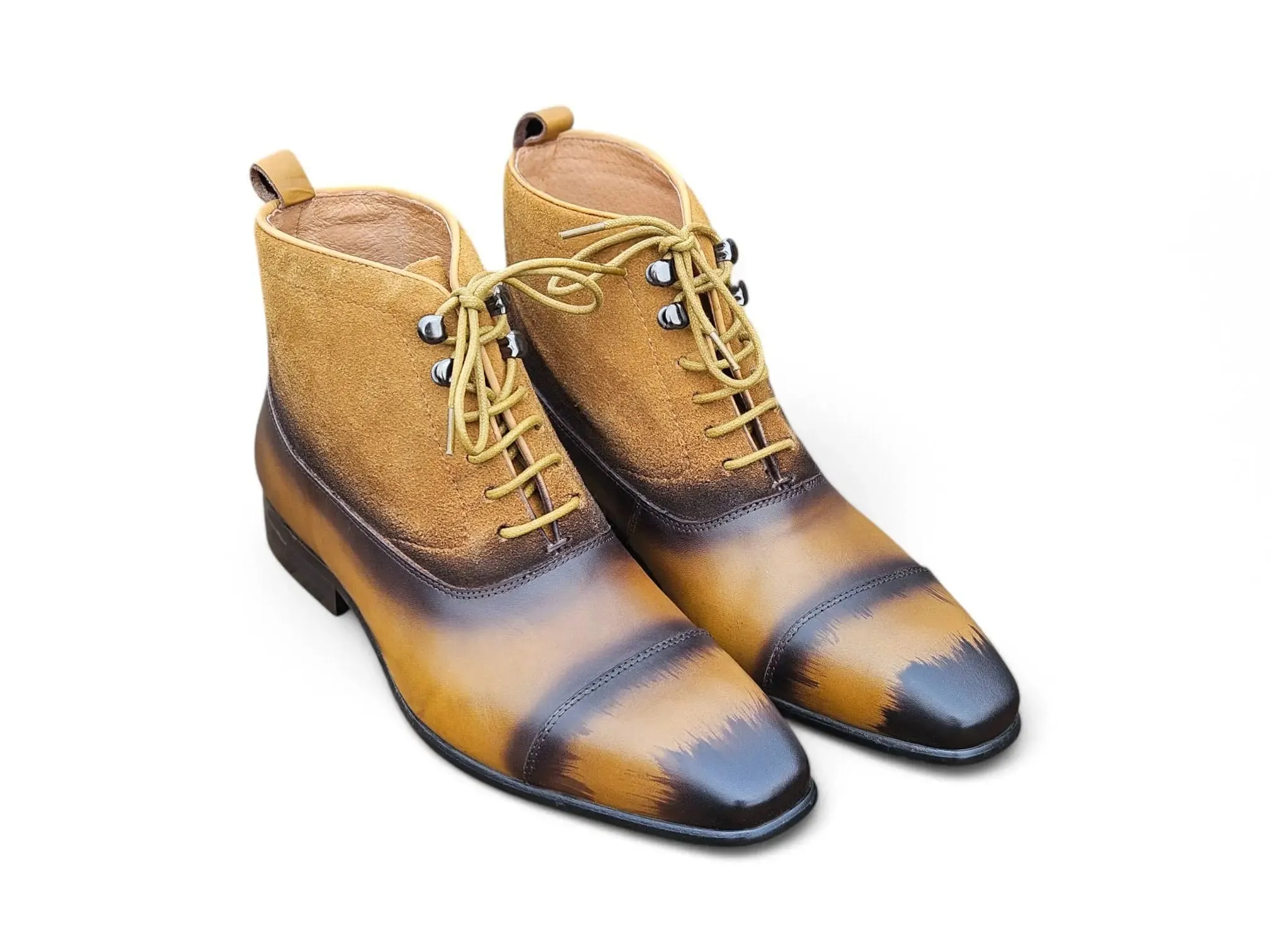 Men’s Mixed Media Suede Lace-Up Boots sold by Alberto Nardoni product image thumbnail 5