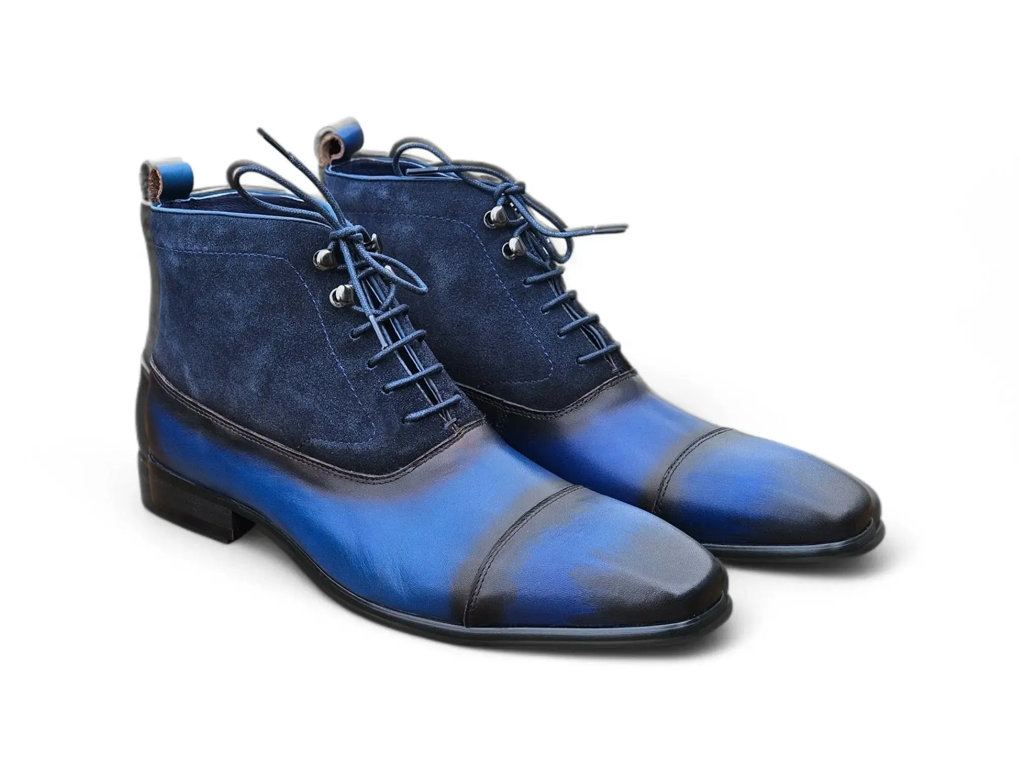 Men’s Mixed Media Suede Lace-Up Boots sold by Alberto Nardoni product image thumbnail 3