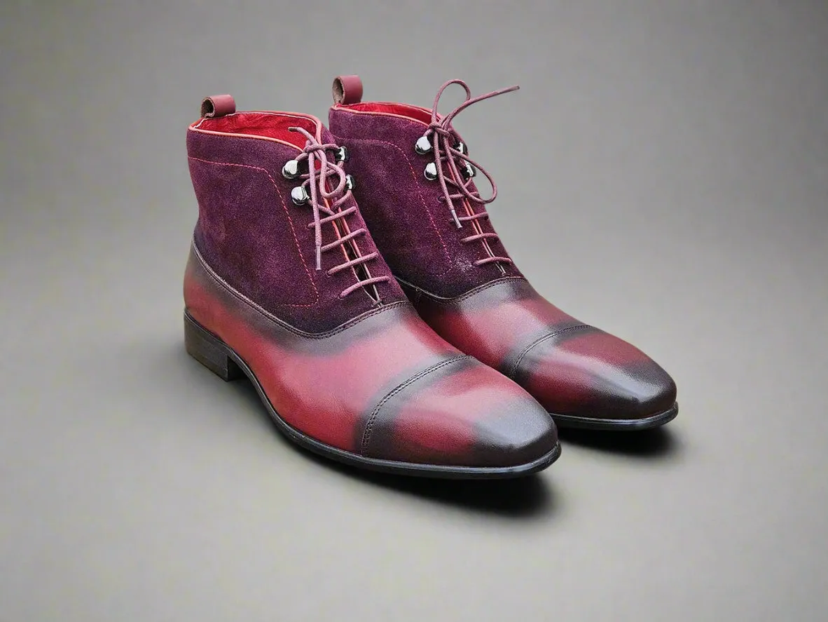 Men’s Mixed Media Suede Lace-Up Boots sold by Alberto Nardoni product image thumbnail 2