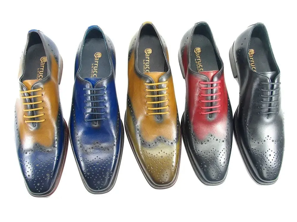 Carrucci KS261-01 Patina Calfskin Oxford Dress Shoes sold by Alberto Nardoni product image thumbnail 3