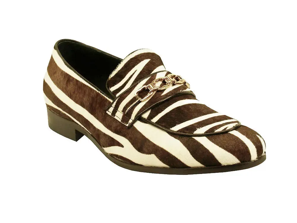 Men's Animal Print Loafer with Metal Chain Detail sold by Alberto Nardoni product image thumbnail 3