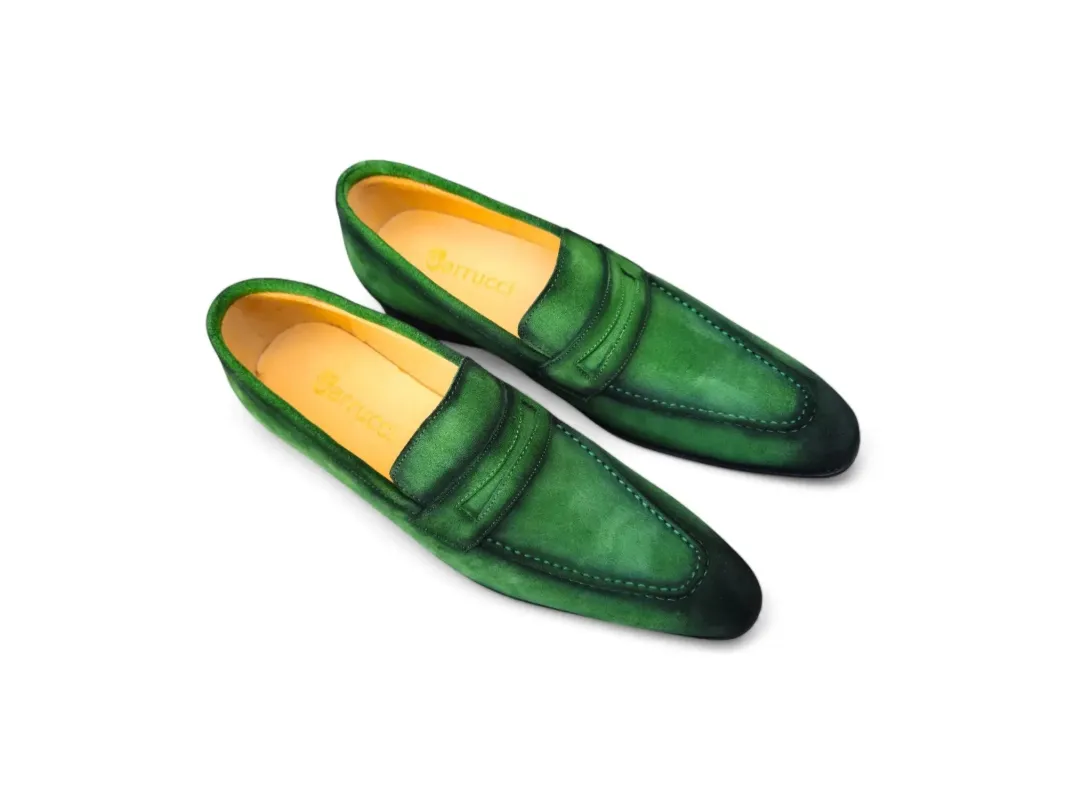 Classic Burnished Suede Slip-On Loafers sold by Alberto Nardoni