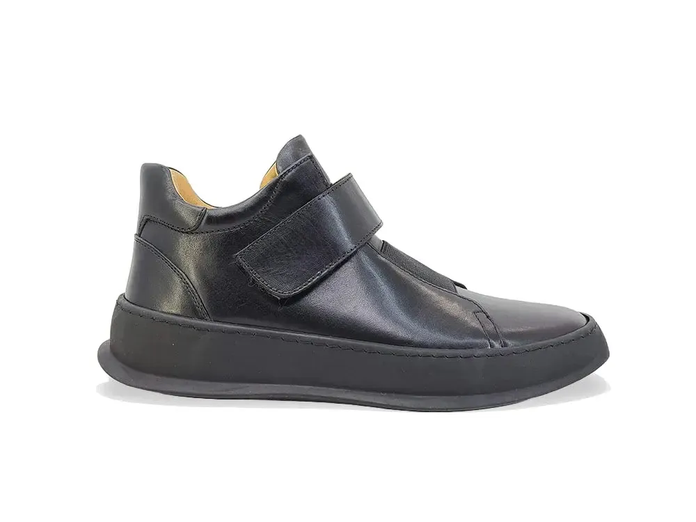 Burnished Leather Casual Mid-Top Sneaker for Men sold by Alberto Nardoni product image thumbnail 3