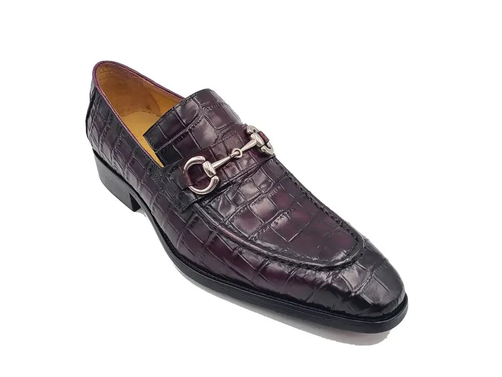 Men’s Gator Embossed Leather Buckle Loafers sold by Alberto Nardoni product image thumbnail 4