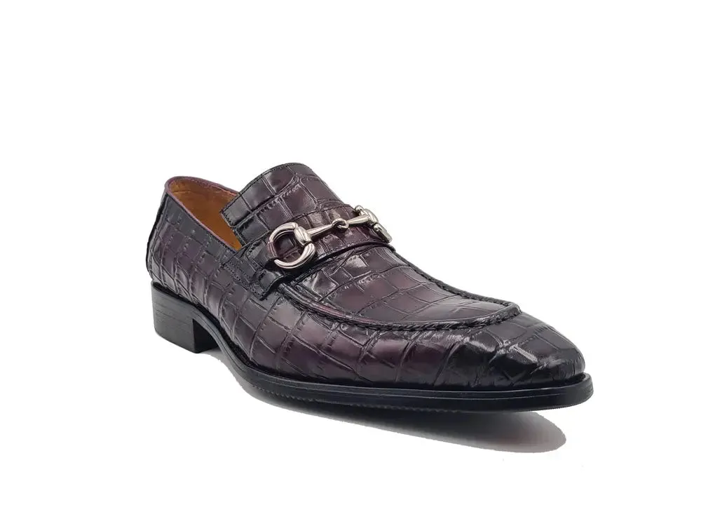 Men’s Gator Embossed Leather Buckle Loafers sold by Alberto Nardoni product image thumbnail 5