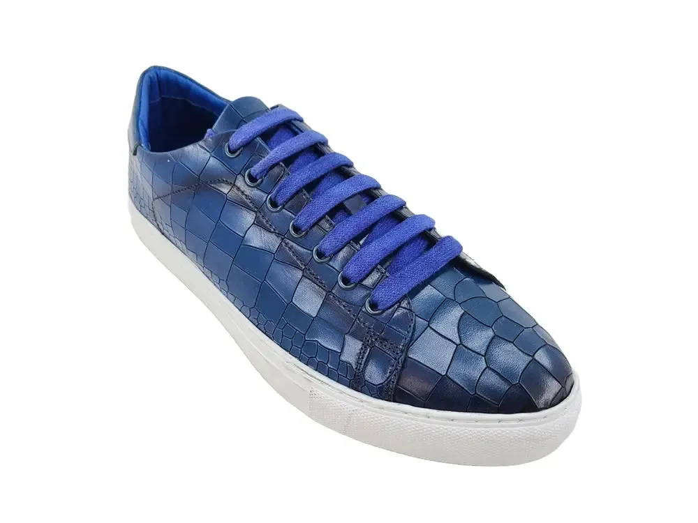 Mens Embossed Leather Casual Fashion Sneaker sold by Alberto Nardoni product image thumbnail 4