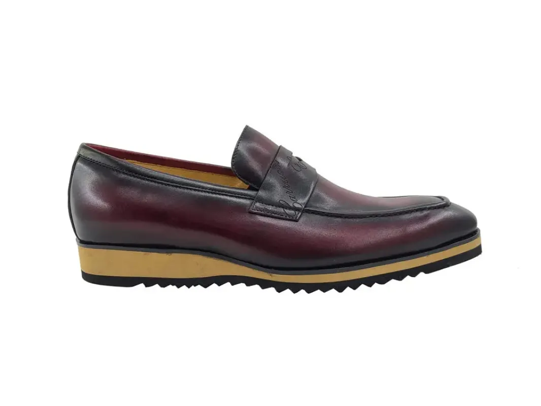 Mens Penny Loafer with Ultra-Light Sole made by Alberto Nardoni