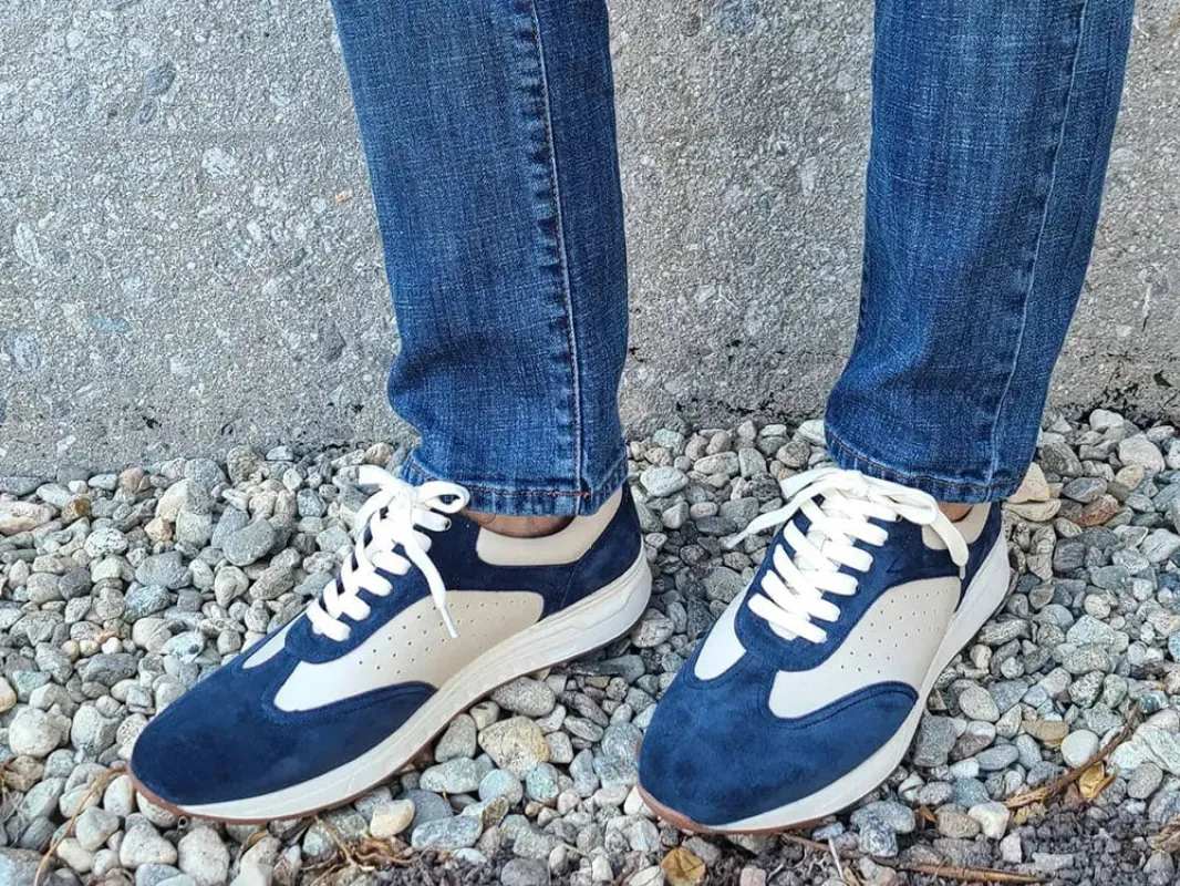 Men’s Casual Leather Lifestyle Sneaker made by Alberto Nardoni