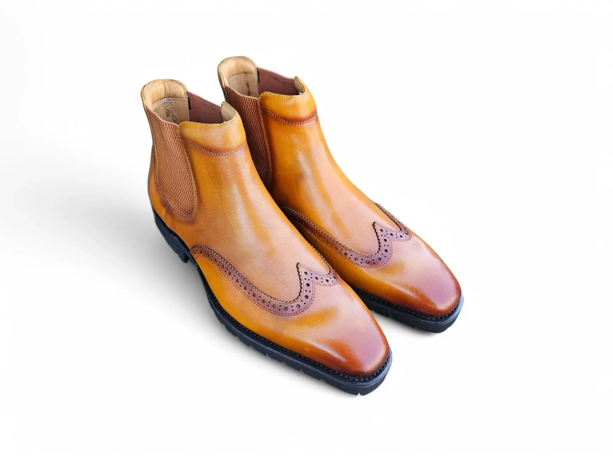 Men’s Lug Sole Wingtip Chelsea Boot sold by Alberto Nardoni product image thumbnail 2