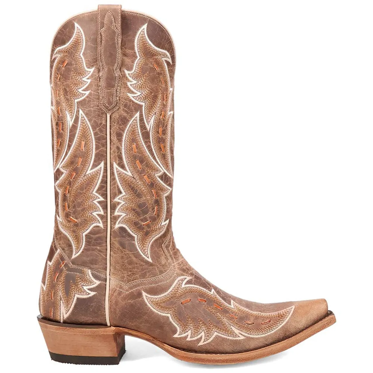 Dan Post Men's Racer Tan Leather Western Boots sold by Alberto Nardoni