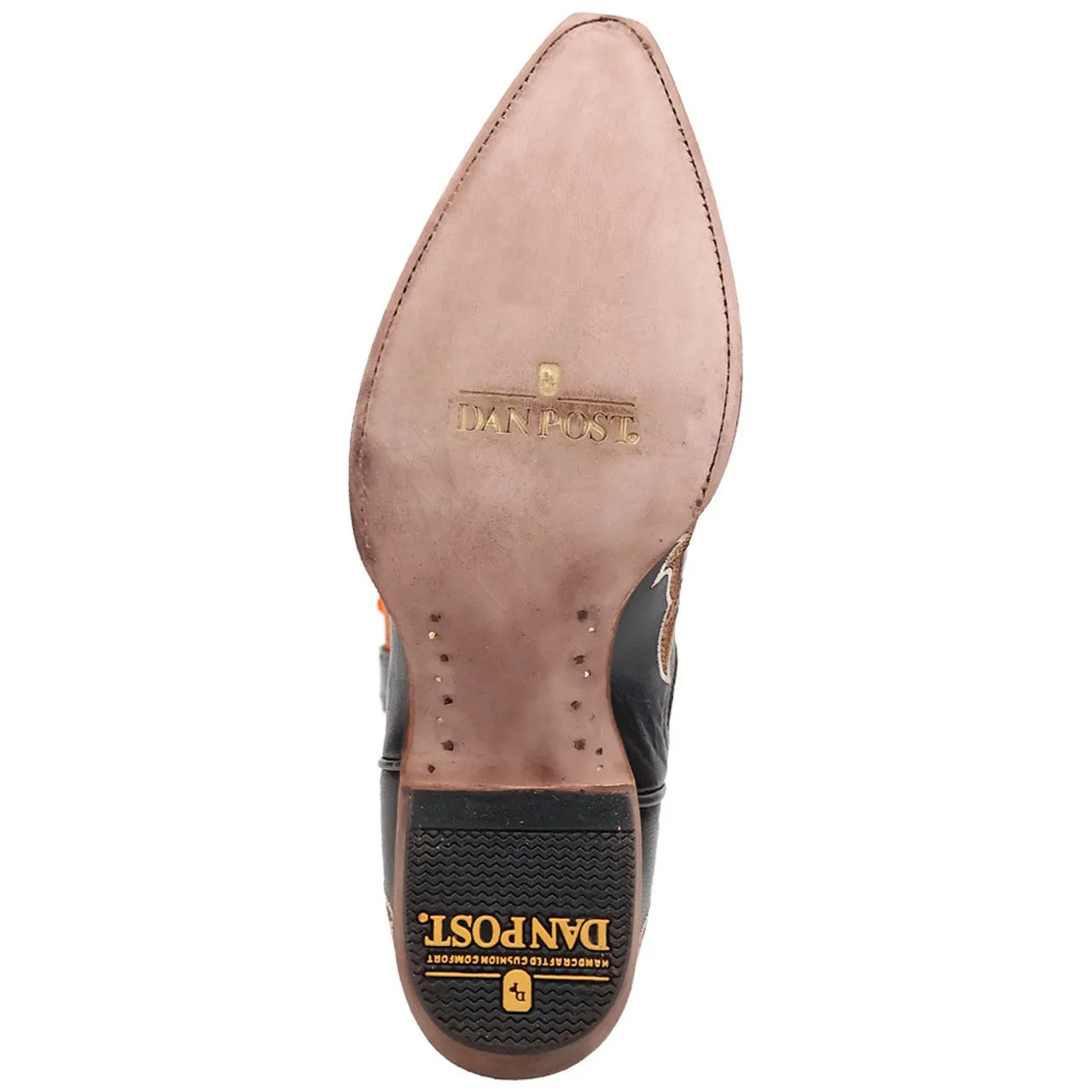 Dan Post Men's Racer Black Leather Snip Toe Western Boots sold by Alberto Nardoni product image thumbnail 4