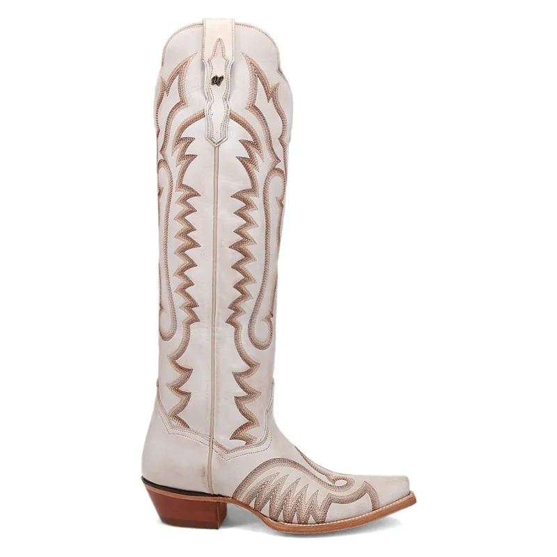 Dan Post Women's Western White Josie Tall Snip Toe Boots sold by Alberto Nardoni