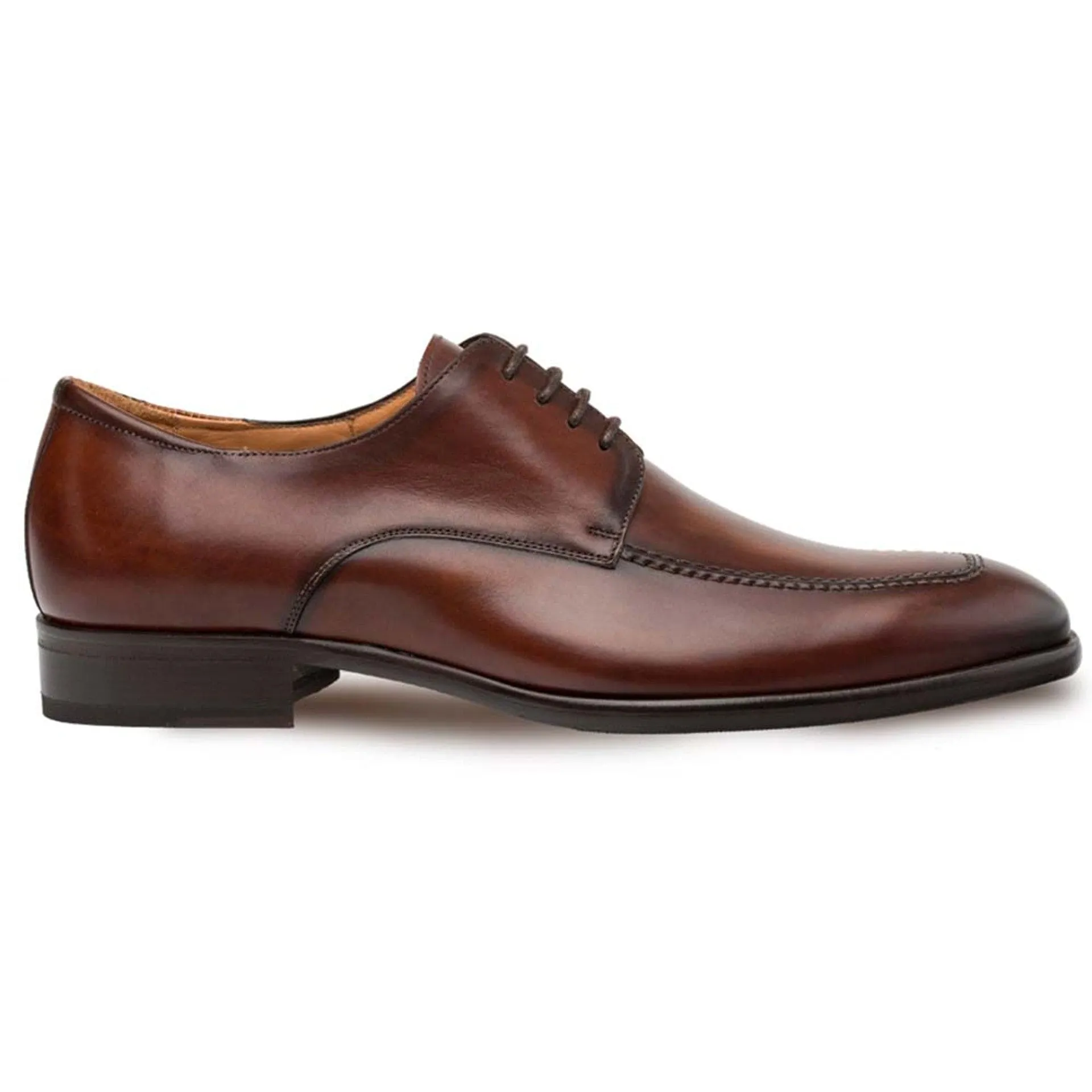 Men’s Mezlan Coventry Oxford in Dark Cognac – Premium Calfskin Apron Toe Dress Shoe, Made in Spain sold by Alberto Nardoni product image thumbnail 5