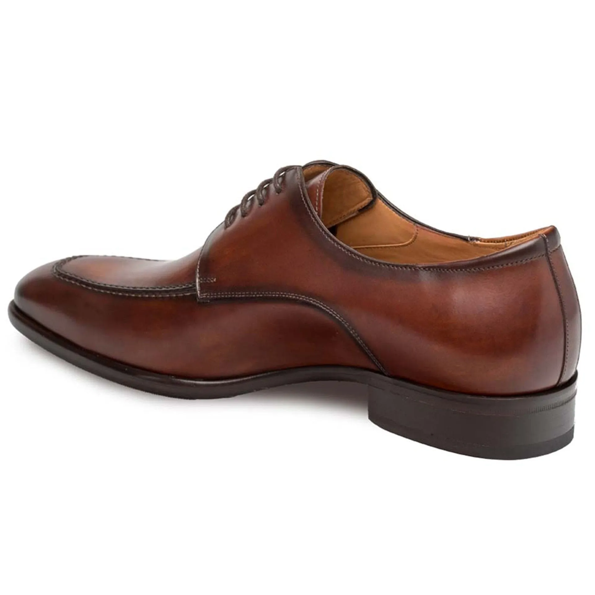 Men’s Mezlan Coventry Oxford in Dark Cognac – Premium Calfskin Apron Toe Dress Shoe, Made in Spain sold by Alberto Nardoni product image thumbnail 2